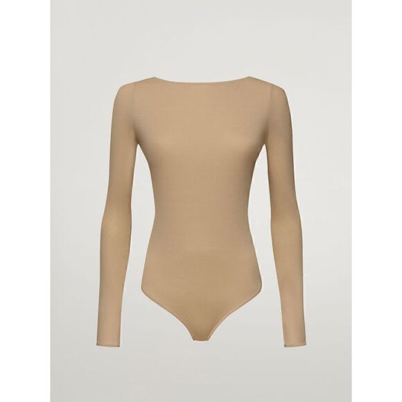 NWT Wolford The Back Cut Out Bodysuit nude M - Picture 2 of 15